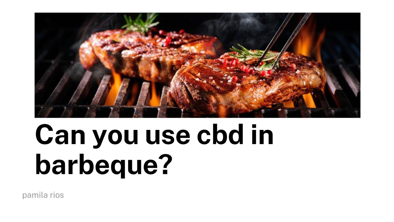 cbd in barbeque