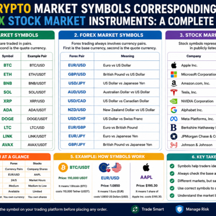 crypto market symbols corresponding forex stock market instruments