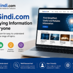 TheSindi Com digital publishing platform displayed on a laptop with a clean and modern website interface.