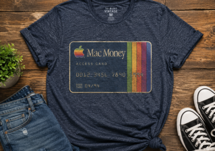 tri-blend vintage mac money access card crew tee